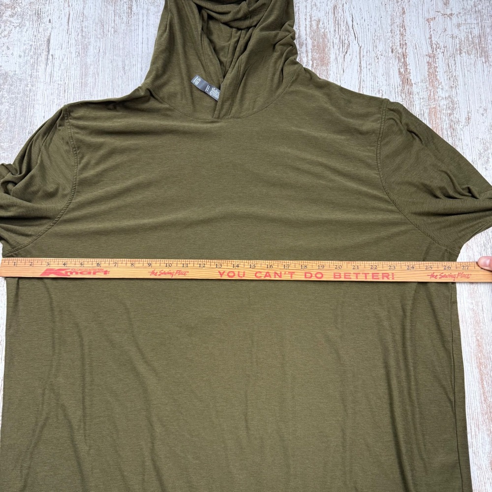 Vuori Strato Tech Hoodie Mens 3XL Dark Oregano Heather Green V1019 Pullover - Picture 7 of 10